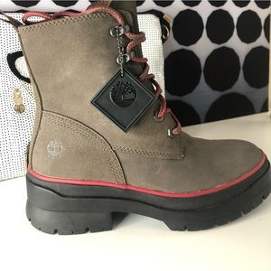 Timberland Boot. Green/Red Trim. Worn 1x.